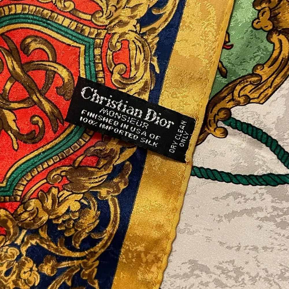 Brand new Vintage Christian Dior 100% imported silk scarf